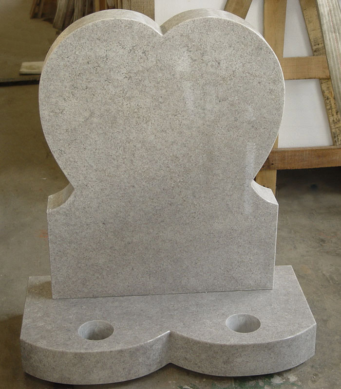 Granite Headstone Pearl White