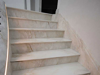 China White Landscape Marble Stair