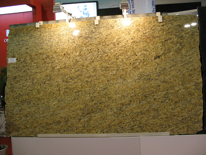 Giallo Santa Cecilia Yellow Granite Slab