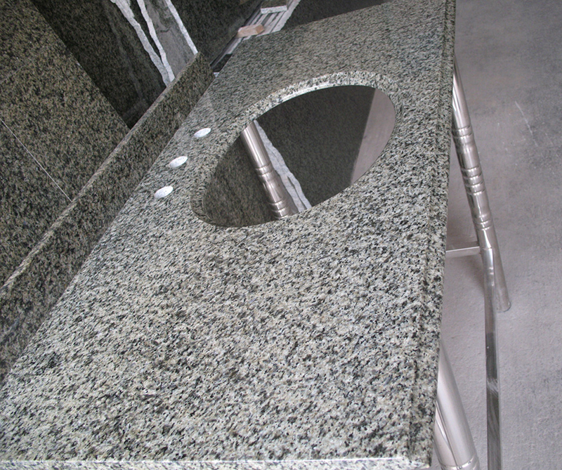 China Green Granite Vanity Tops