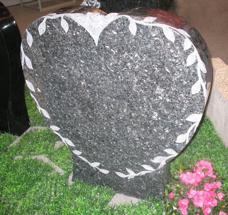 Granite Heart Headstone