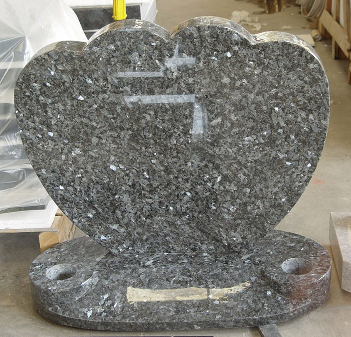 Granite Headstone Blue Pearl