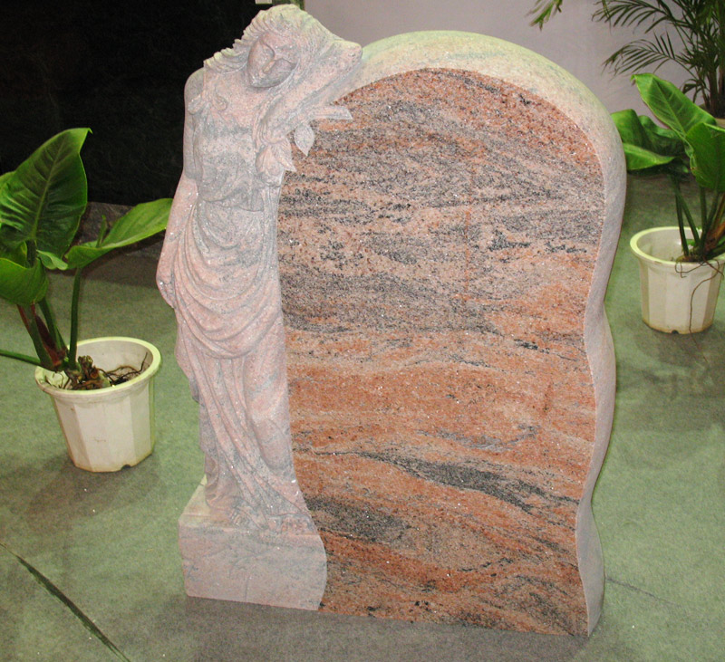 Red Granite Headstone