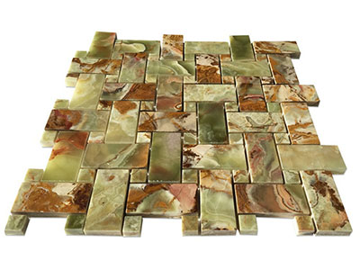 1x2 Onyx Mosaic Tile