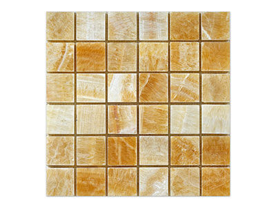 2x2 Polished Honey Mosaic