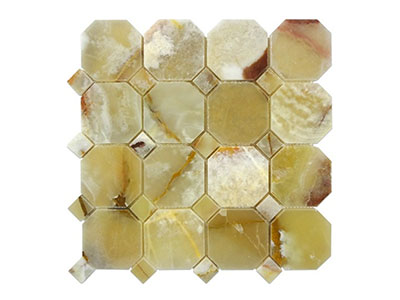 3x3 Onyx Polished Mosaic Tile