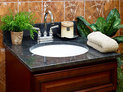 Blue Butterfly Granite Vanity Top