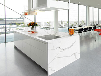 Calacatta White Quartz Countertop