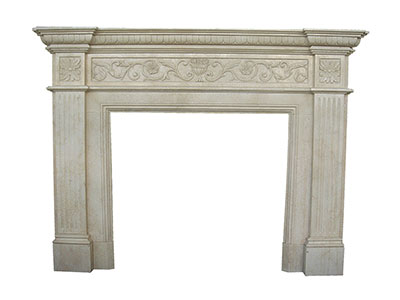 China White Marble Fireplace