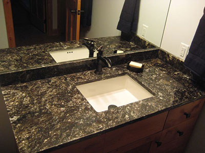 Cosmos Black Granite Vanity Tops