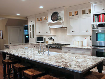 White Delicatus Granite Kitchen Countertop