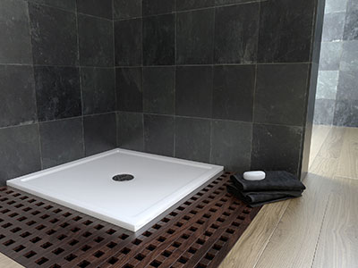 <b>White Marble Shower Tray</b>