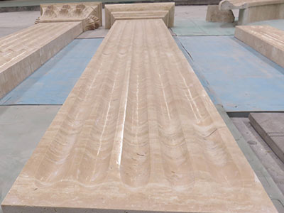 Beige Travertine Column