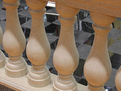 China Beige Limestone Round Baluster