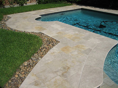 China Beige Yellow Limestone Pool Coping