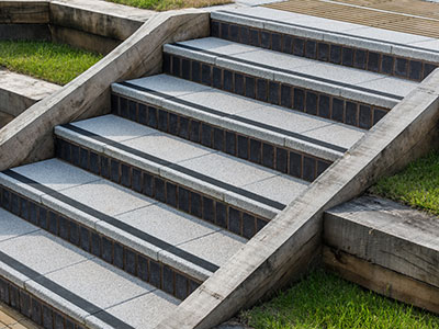 China White Granite Stair