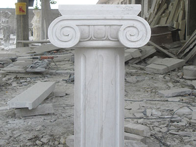 China White Marble Column