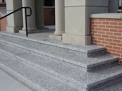 China White Sardinian Granite Stair