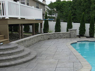 Gray Pool Coping