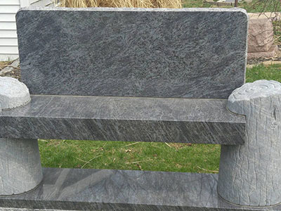 Green Granite Bench