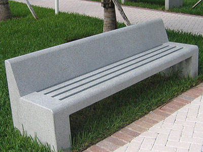 Grey Granite Bench