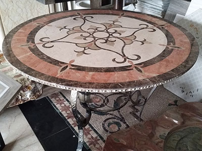 Honeycomb Marble Table
