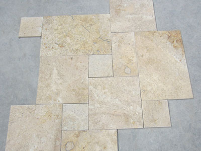 Light Yellow Limestone French Pattern