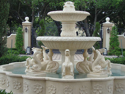 Limestone Fountain