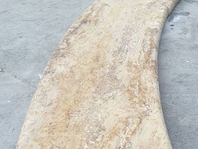 Travertine Bullnose Coping