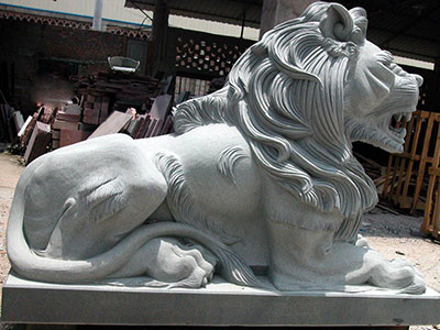 West Lion Statue